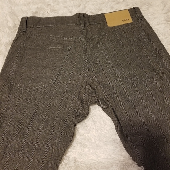 Hugo BOSS Men's Plaid Dress Pants Color Gray Size 32X32 - Picture 7 of 15